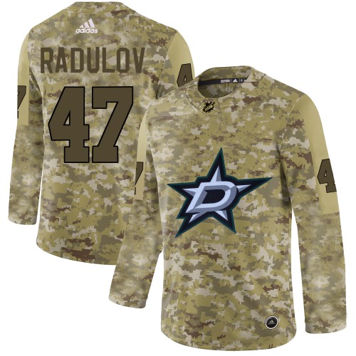 Adidas Dallas Stars #47 Alexander Radulov Camo Authentic Stitched Jersey Men's