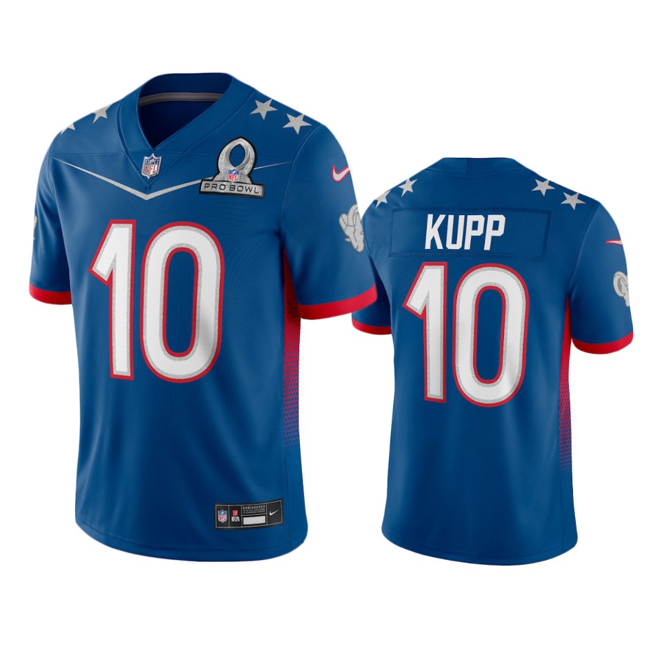 Rams #10 Cooper Kupp Men's 2022 NFC Pro Bowl Game Jersey Royal