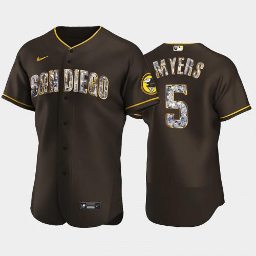 San Diego San Diego Padres #5 Wil Myers Men's Diamond Edition Jersey - Brown Men's