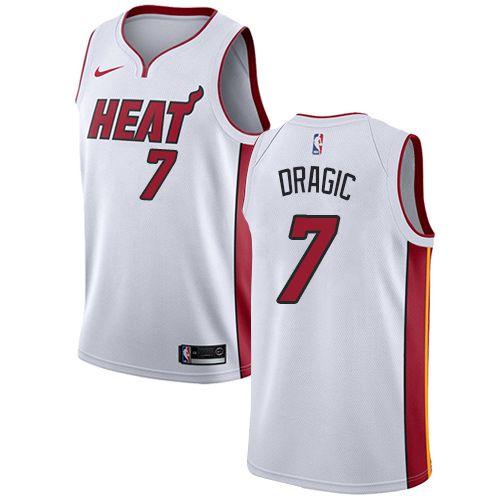 Miami Heat #7 Goran Dragic White Womens Swingman Association Edition Jersey Womens