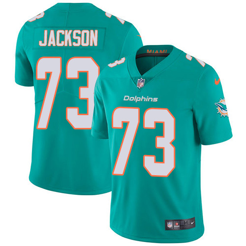 Miami Dolphins #73 Austin Jackson Aqua Green Team Color Youth Stitched Vapor Untouchable Limited Jersey Youth