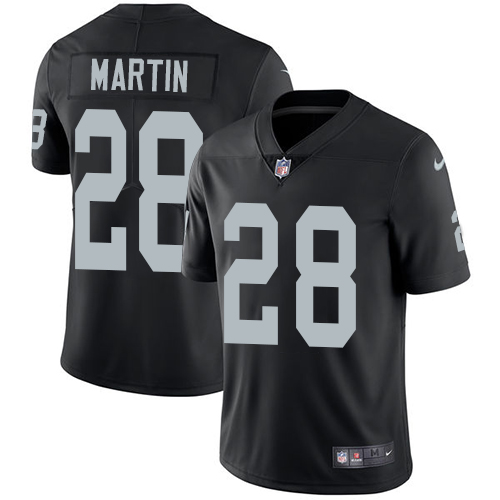 Las Vegas Raiders #28 Doug Martin Black Team Color Men's Stitched Vapor Untouchable Limited Jersey Men's