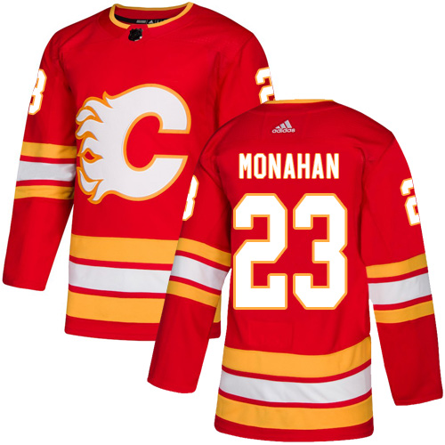 Adidas Calgary Flames #23 Sean Monahan Red Alternate Authentic Stitched Jersey Men's