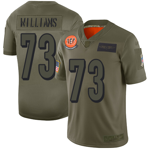 Cincinnati Bengals #73 Jonah Williams Camo Men's Stitched Limited 2019 Salute To Service Jersey Men's