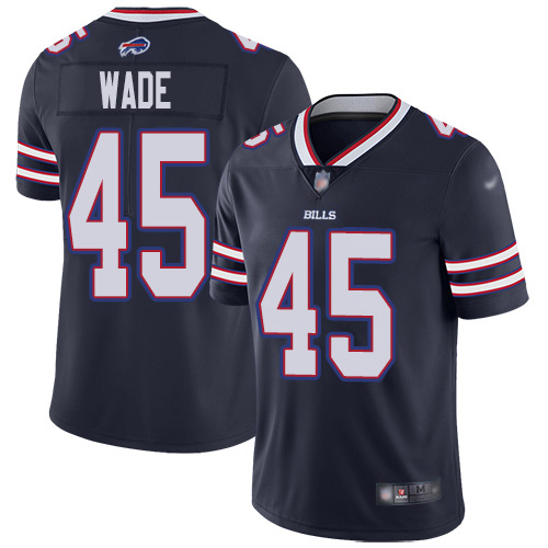 Buffalo Bills #45 Christian Wade Navy Men's Stitched Limited Inverted Legend Jersey Men's