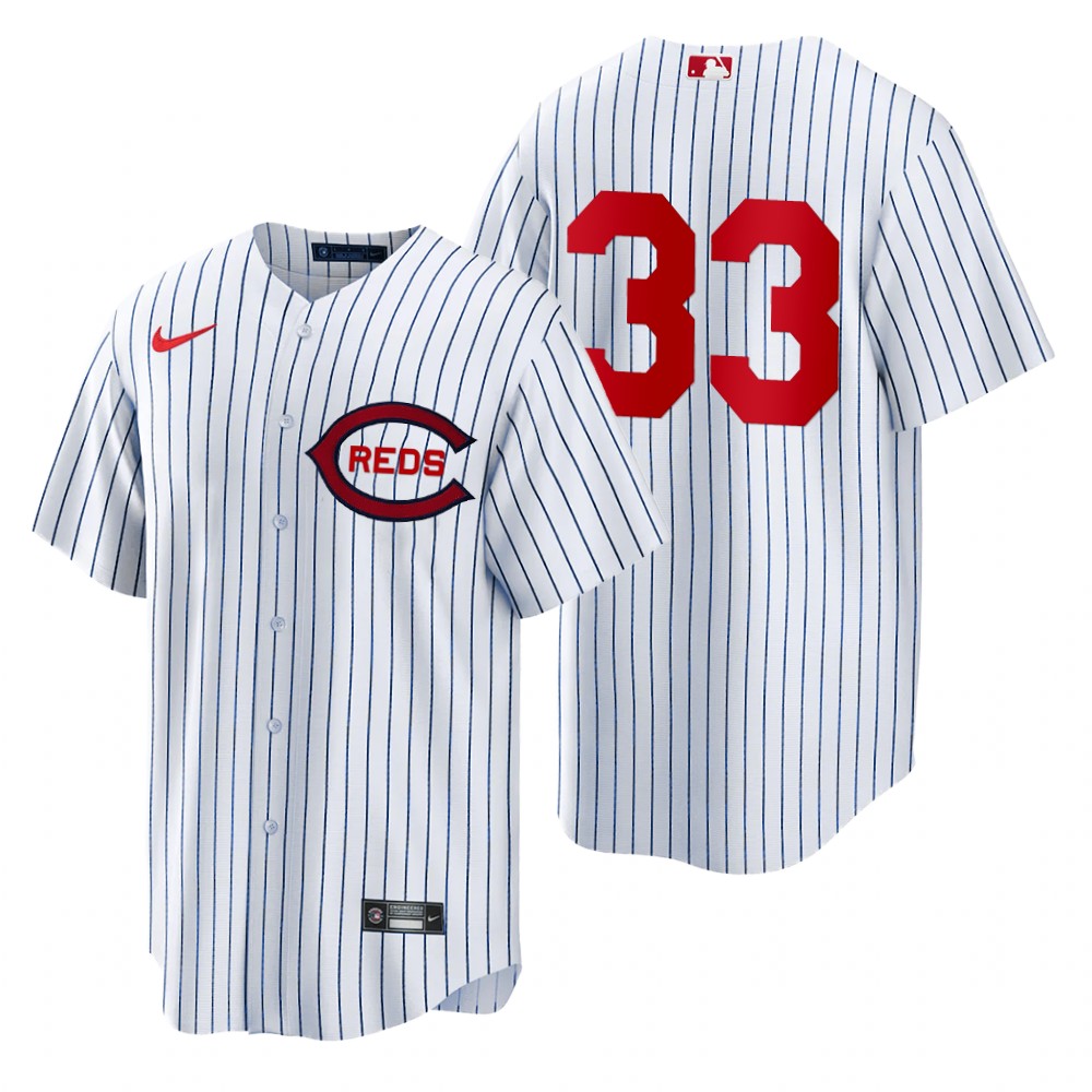 Cincinnati Reds #33 Aramis Garcia Men's 2022 Field Of Dreams Game Jersey - White