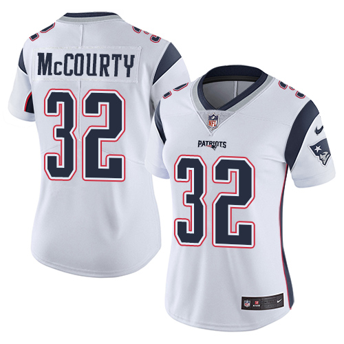 Patriots #32 Devin McCourty White Women's Stitched Vapor Untouchable Limited Jersey