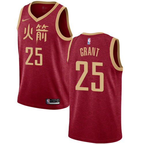 Houston Rockets #25 Jerian Grant Red Swingman City Edition 2018/19 Jersey Mens