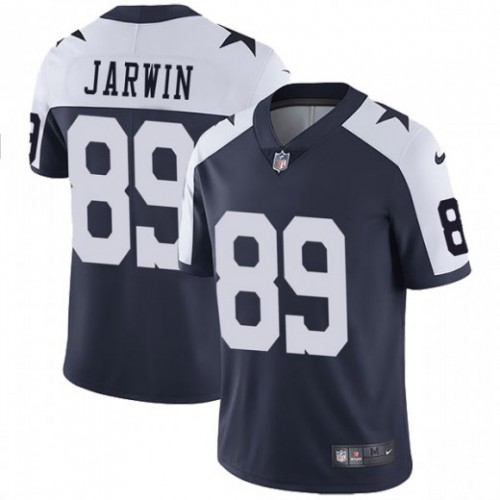 Dallas Cowboys #89 Blake Jarwin Navy Blue Thanksgiving Men's Stitched Vapor Untouchable Limited Throwback Jersey Men's