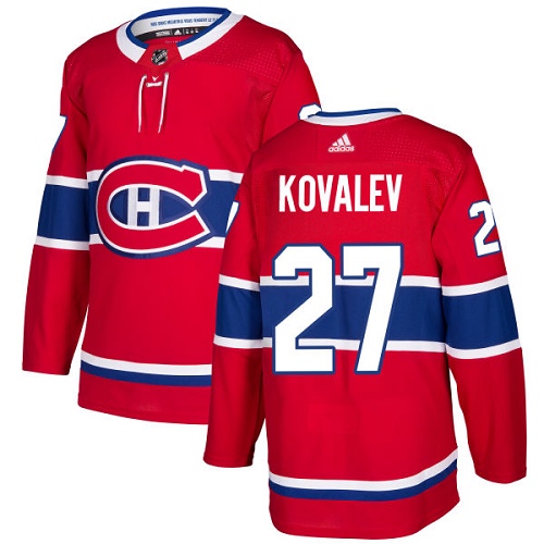 Adidas Montreal Canadiens #27 Alexei Kovalev Red Home Authentic Stitched Jersey Men's