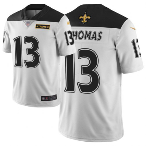 Saints #13 Michael Thomas White Men's Stitched Limited City Edition Jersey