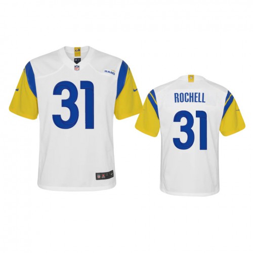Los Angeles Los Angeles Rams #31 Robert Rochell Youth Alternate Game Jersey - White Youth