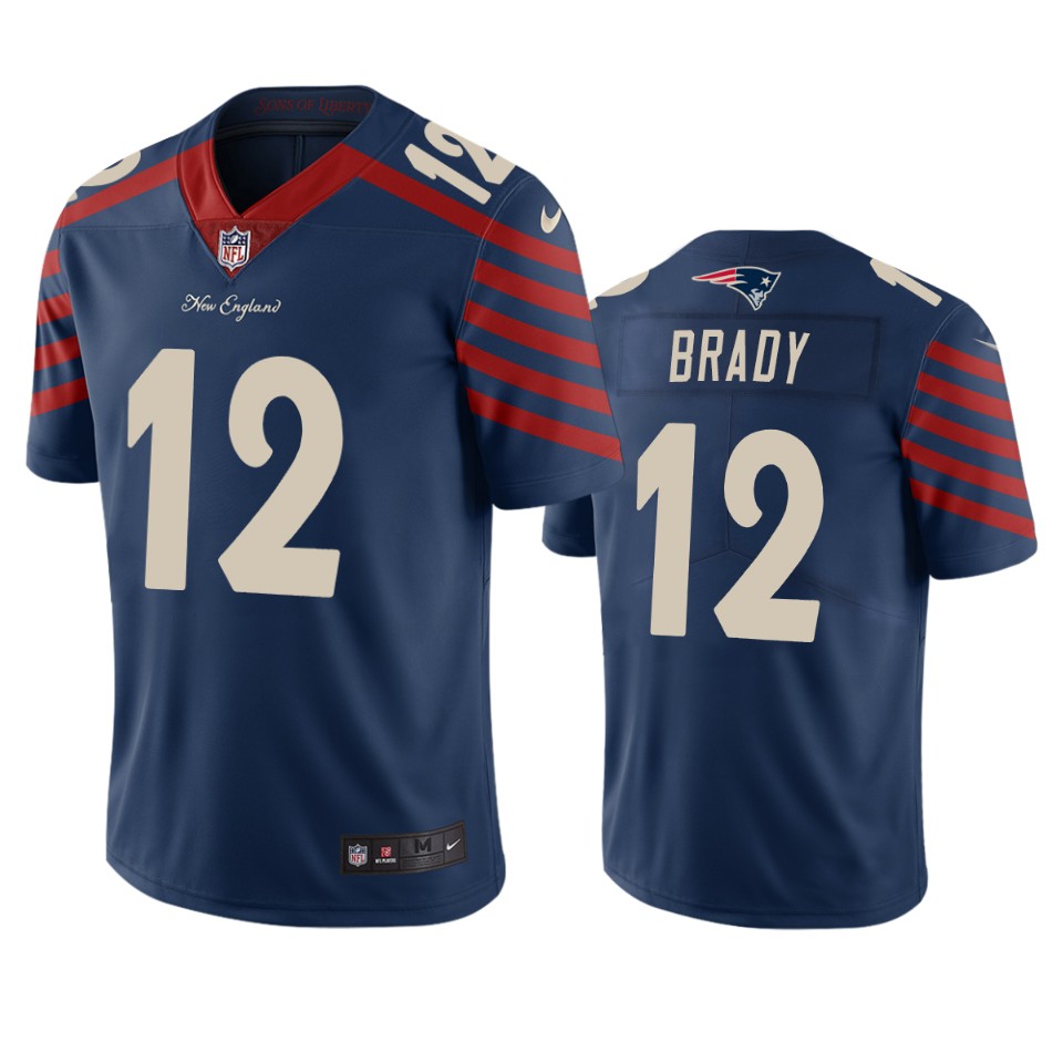 New England Patriots #12 Tom Brady Navy Vapor Limited City Edition Jersey