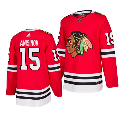 Chicago Chicago Blackhawks #15 Artem Anisimov 2019-20 Adidas Authentic Home Red Stitched Jersey Men's