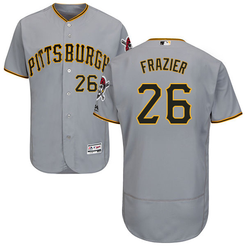 Pittsburgh Pirates #26 Adam Frazier Grey Flexbase Authentic Collection Stitched Jersey Men's