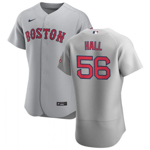 Boston Boston Red Sox #56 Matt Hall Men's Gray Road 2020 Authentic Team Jersey Men's