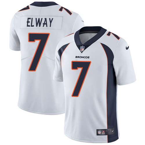 Broncos #7 John Elway White Youth Stitched Vapor Untouchable Limited Jersey