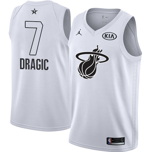 Miami Heat #7 Goran Dragic White Jordan Swingman 2018 All-Star Game Jersey Mens