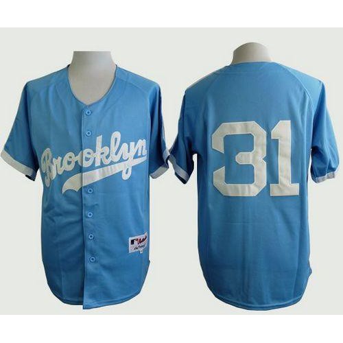 Los Angeles Dodgers #31 Joc Pederson Light Blue Cooperstown Stitched Jersey Men's