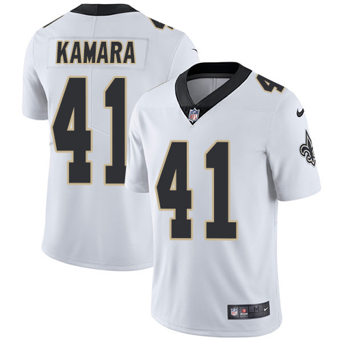 Saints #41 Alvin Kamara White Youth Stitched Vapor Untouchable Limited Jersey
