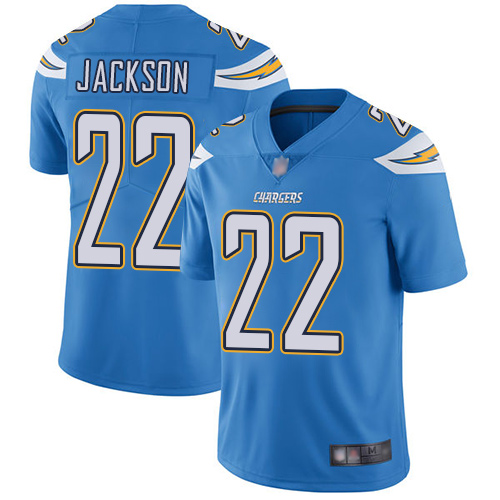 Los Angeles Chargers #22 Justin Jackson Electric Blue Alternate Men's Stitched Vapor Untouchable Limited Jersey Men's