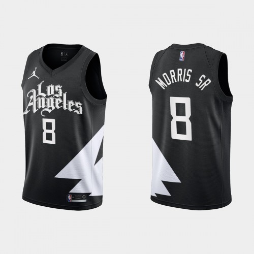 Los Angeles Los Angeles Clippers #8 Marcus Morris Sr. Black Mens 2022-23 Statement Edition Jersey Mens