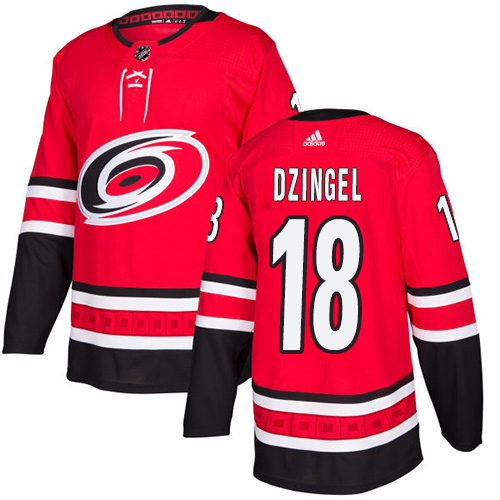 Adidas Carolina Hurricanes #18 Ryan Dzingel Red Home Authentic Stitched Youth Jersey Youth
