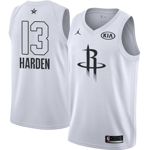 Houston Rockets #13 James Harden White Youth Jordan Swingman 2018 All-Star Game Jersey Youth