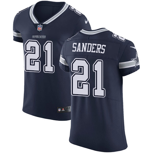 Cowboys #21 Deion Sanders Navy Blue Team Color Men's Stitched Vapor Untouchable Elite Jersey