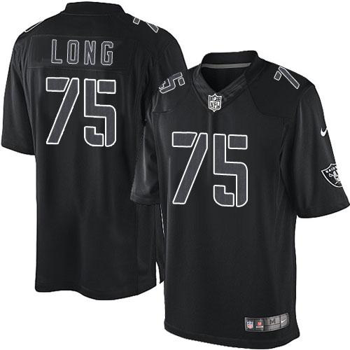 Las Vegas Raiders #75 Howie Long Black Men's Stitched Impact Limited Jersey Men's