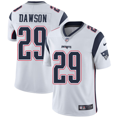 New England Patriots #29 Duke Dawson White Men's Stitched Vapor Untouchable Limited Jersey Men's