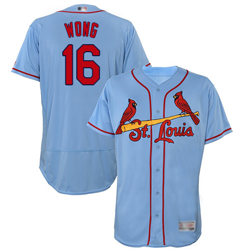 St.Louis Cardinals #16 Kolten Wong Light Blue Flexbase Authentic Collection Stitched Jersey Men's