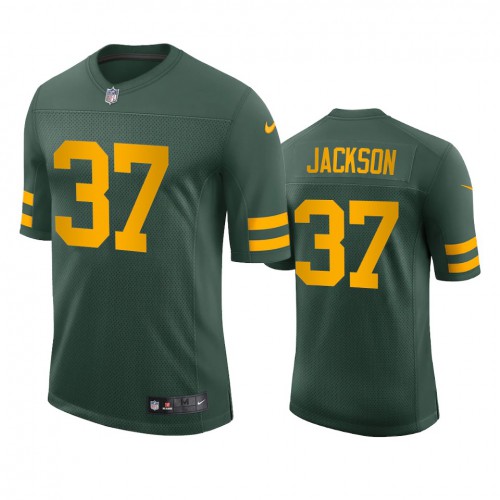 Green Bay Green Bay Packers #37 Josh Jackson Men's Alternate Vapor Limited Player Jersey - Green Men's