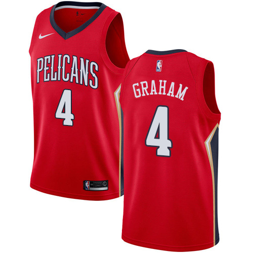 New Orleans Pelicans #4 Devonte Graham Red Swingman Statement Edition Jersey Mens