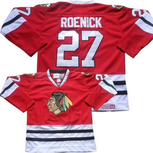 Chicago Blackhawks #27 Jeremy Roenick Red CCM Throwback Stitched Jersey Men's