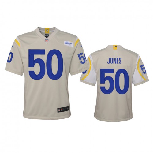 Los Angeles Los Angeles Rams #50 Ernest Jones Youth Game Jersey - Bone Youth