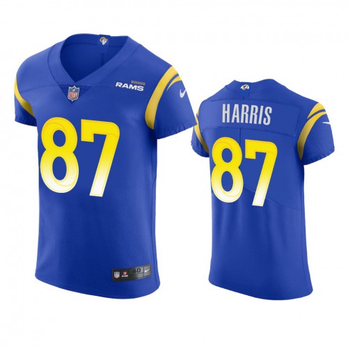Los Angeles Los Angeles Rams #87 Jacob Harris Men's Vapor Elite Player Jersey - Royal Men's