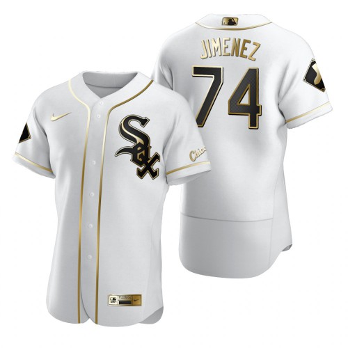 Chicago Chicago White Sox #74 Eloy Jimenez White Men's Authentic Golden Edition Jersey Men's