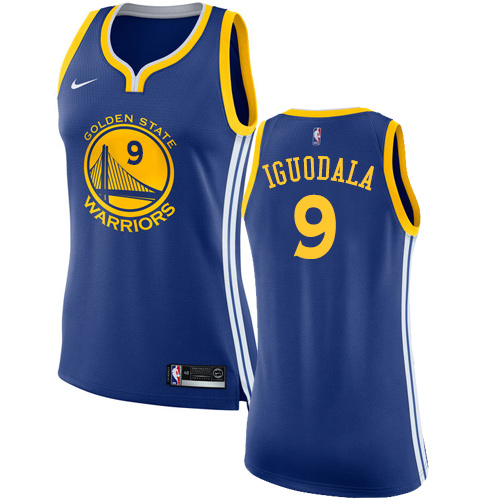 Golden State Warriors #9 Andre Iguodala Blue Womens Swingman Icon Edition Jersey Womens