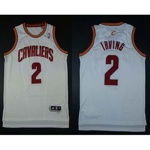 Cleveland Cavaliers #2 Kyrie Irving White Revolution 30 Stitched Jersey Mens