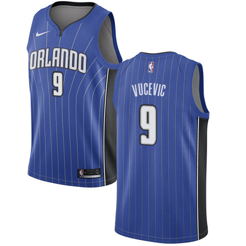 Orlando Magic #9 Nikola Vucevic Royal Youth Swingman Icon Edition Jersey Youth