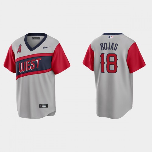 Los Angeles Los Angeles Angels #18 Jose Rojas Men's Gray 2021 Little League Classic Game Jersey Men's