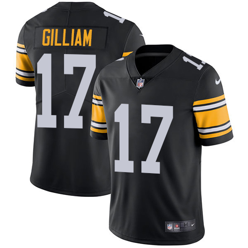 Pittsburgh Steelers #17 Joe Gilliam Black Alternate Men's Stitched Vapor Untouchable Limited Jersey Men's