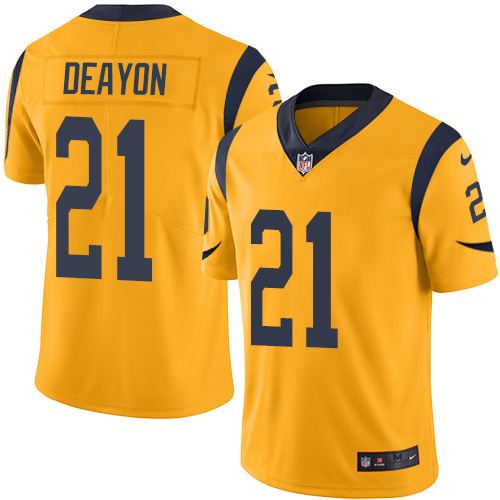 Los Angeles Rams #21 Donte Deayon Gold Youth Stitched Limited Rush Jersey Youth