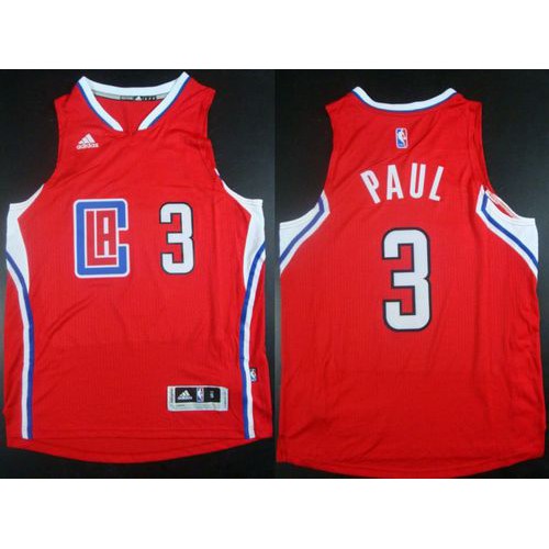 Los Angeles Clippers #3 Chris Paul Red Revolution 30 Stitched Jersey Mens
