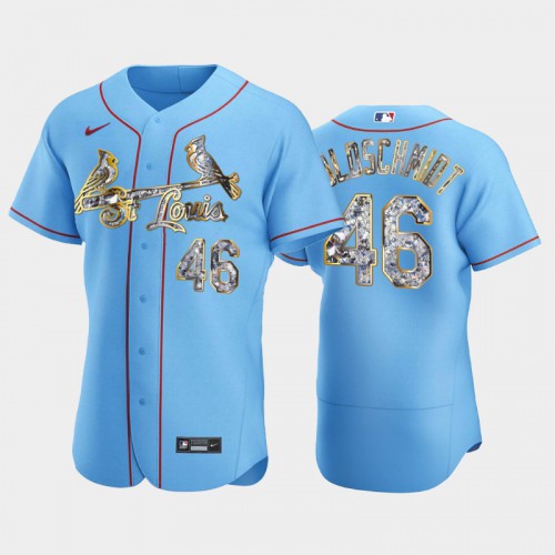 St.Louis St.Louis Cardinals #46 Paul Goldschmidt Men's Diamond Edition Jersey - Blue Men's