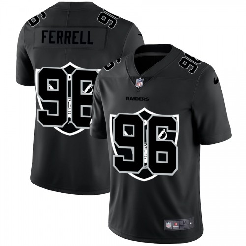 Las Vegas Las Vegas Raiders #96 Clelin Ferrell Men's Team Logo Dual Overlap Limited Jersey Black Men's