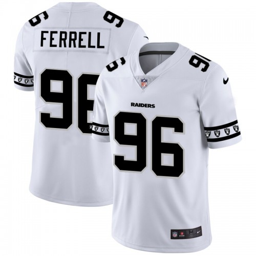 Las Vegas Las Vegas Raiders #96 Clelin Ferrell White Team Logo Vapor Limited Jersey Men's