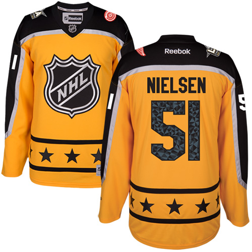Detroit Red Wings #51 Frans Nielsen Yellow 2017 All-Star Atlantic Division Women's Stitched Jersey Womens
