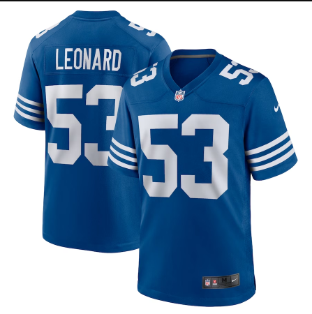 Men's Youth Women's Shaquille Leonard Indianapolis Colts Alternate Game Jersey - Royal